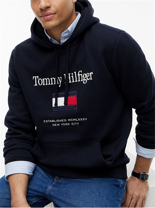 tommy embro flag hoodie TOMMY HILFIGER | MW0MW42735DW5